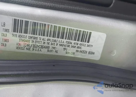 2017 Jeep Grand Cherokee Limited 4X4 from USA, damaged, VIN 1C4RJFBG2HC864009